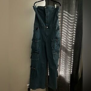 Halter Denim Jumper